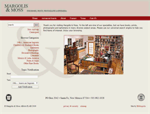 Tablet Screenshot of margolisandmoss.com